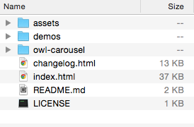 OWL Carousel download files